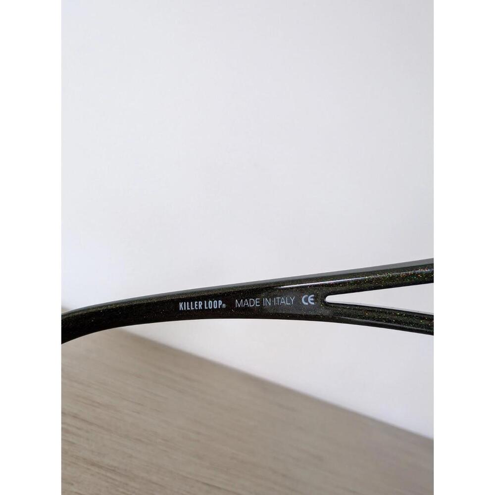 Killer Loop Nimbus Sunglasses Green Glitter Made In Italy - Picture 6 of 7